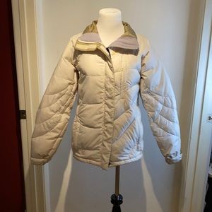 Columbia Cream Down & Feather Jacket Size: Small